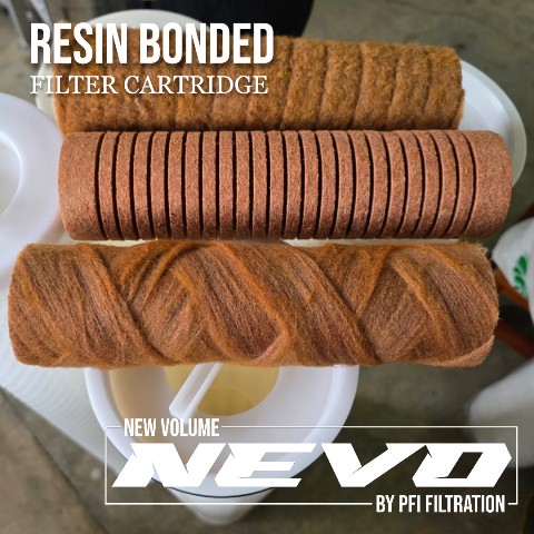 resin bonded filter cartridge