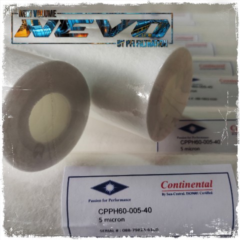 continental cpph60 meltblown filter cartridge sun central 40 inch