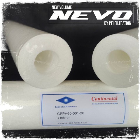 continental cpph60 meltblown filter cartridge sun central 20 inch