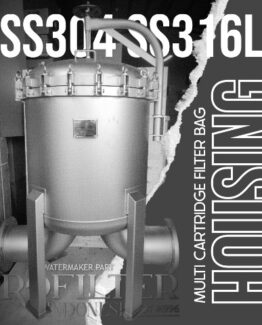ss304 ss316l housing multi cartridge filter bag